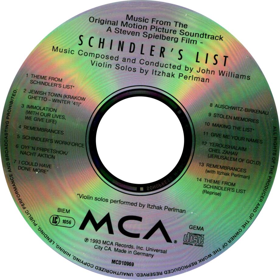 Schindlers List : CD